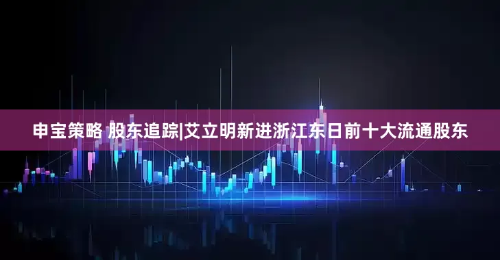 申宝策略 股东追踪|艾立明新进浙江东日前十大流通股东