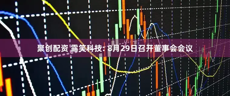 聚创配资 露笑科技: 8月29日召开董事会会议