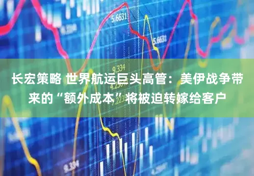 长宏策略 世界航运巨头高管：美伊战争带来的“额外成本”将被迫转嫁给客户